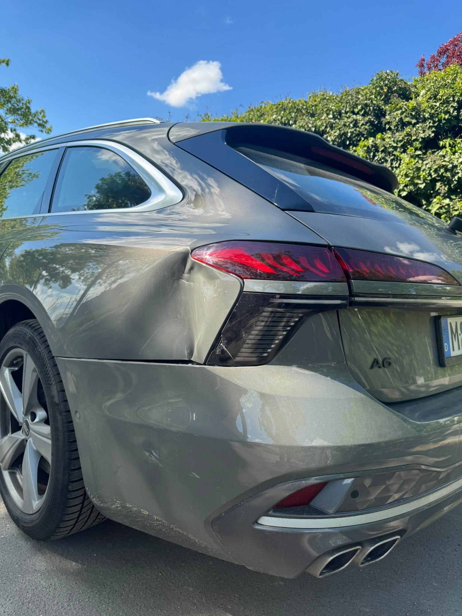 Vorher — Audi bei Anlieferung